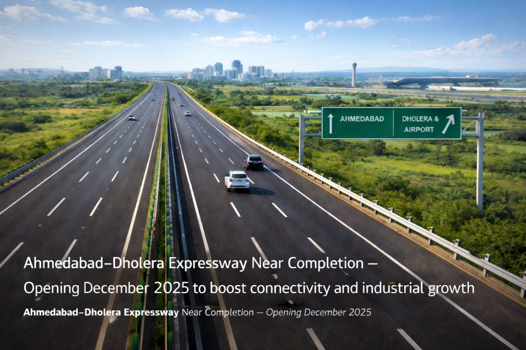 Ahmedabad–Dholera Expressway Near Completion — Boosting Connectivity and Industrial Growth
