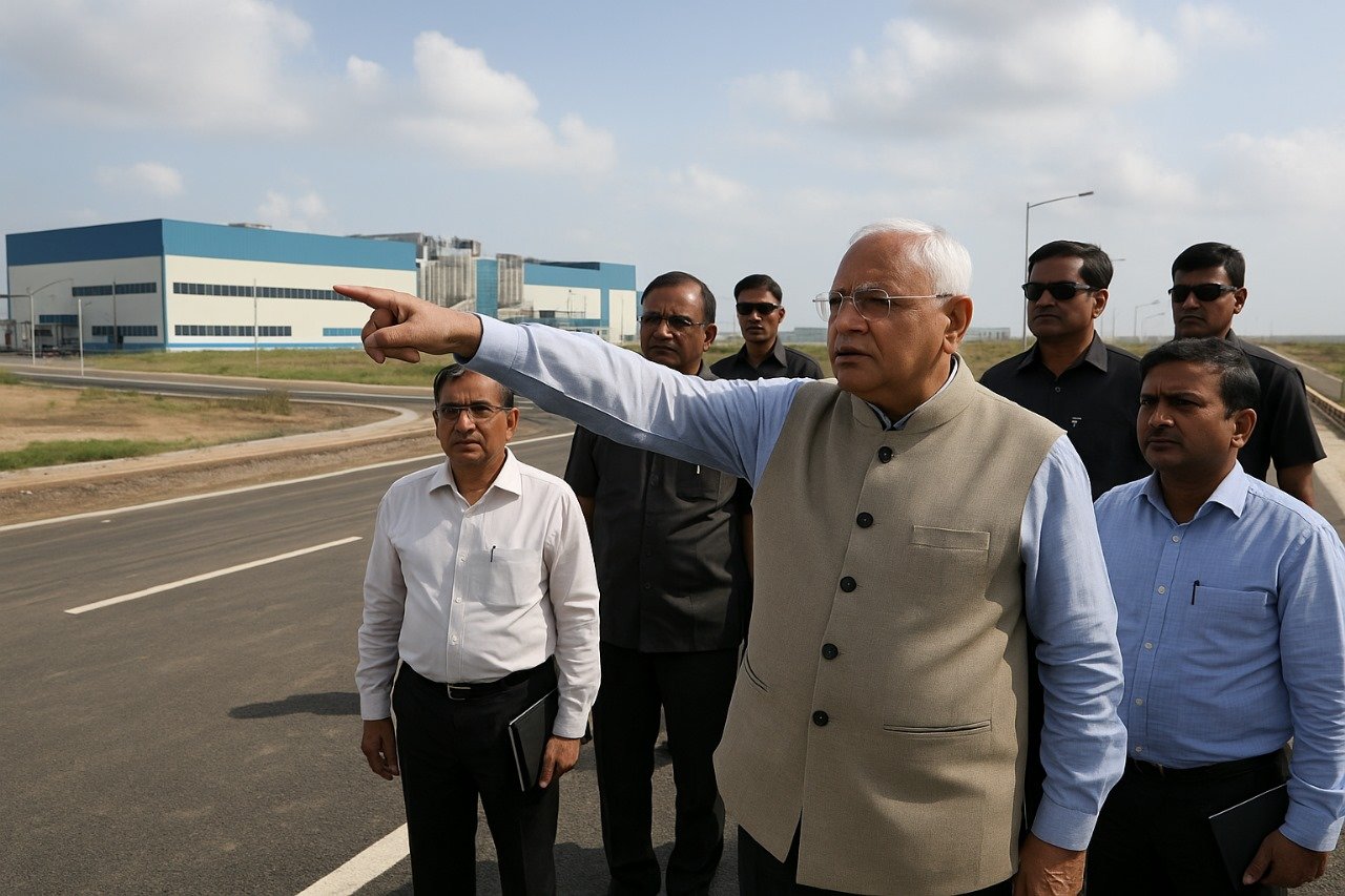 Gujarat CM Reviews Development of Dholera Industrial City