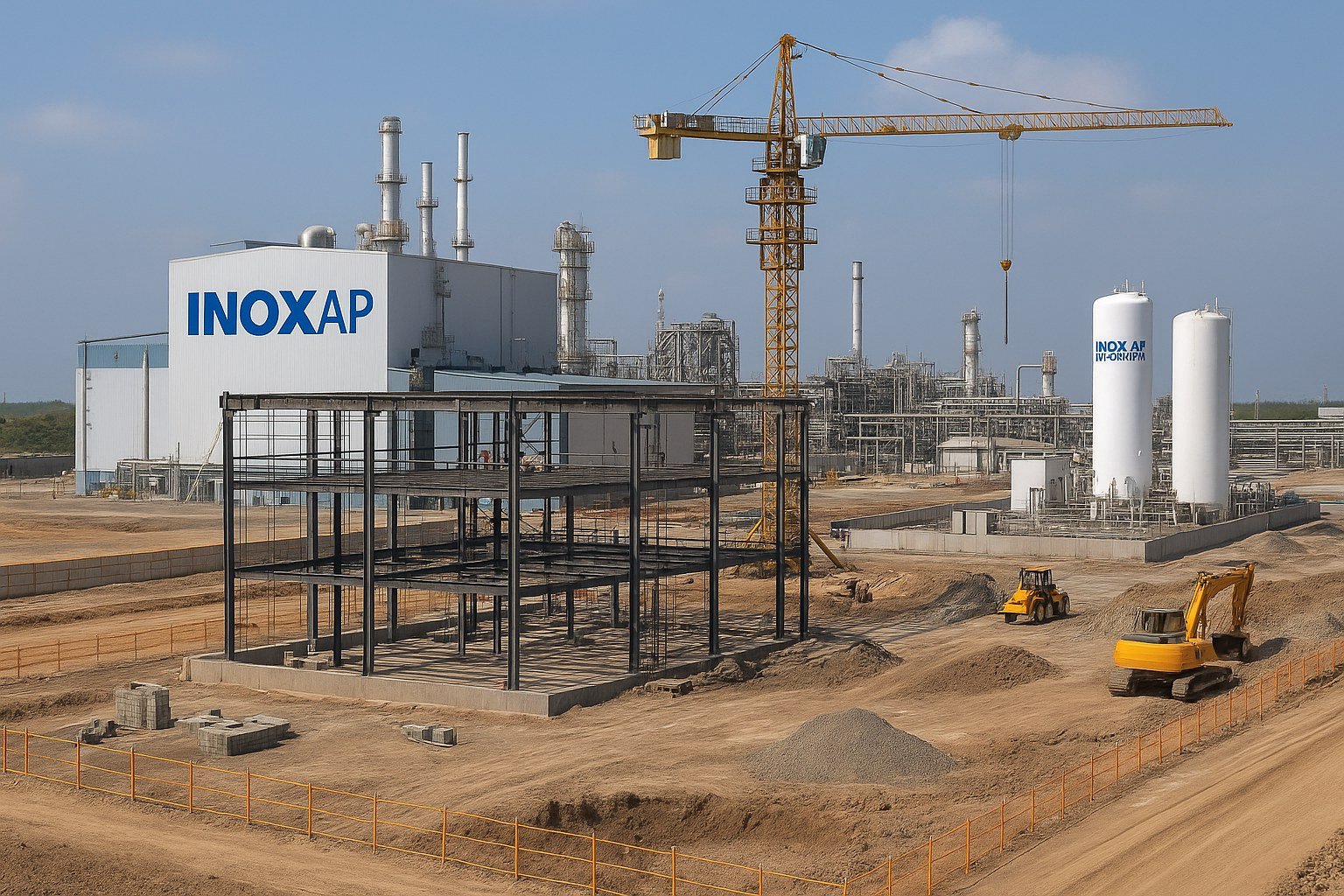 INOX Air Products Begins ₹500 Crore Specialty Gas Hub Construction in Dholera