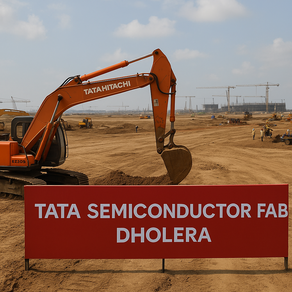 Work Begins on Three Semiconductor Projects Worth ₹1.25 Lakh Crore Across India
