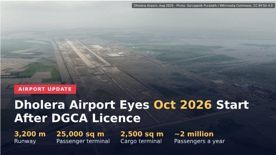 Dholera Airport 80% Complete, Operations Targeted by September–October 2026: Ram Mohan Naidu