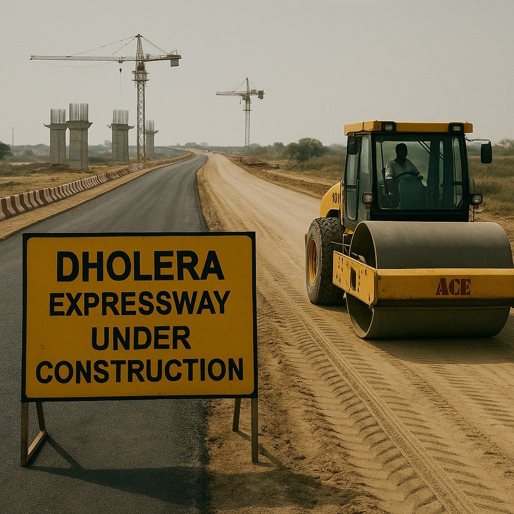 Dholera SIR: Expressway Construction Underway to Boost Smart City Connectivity