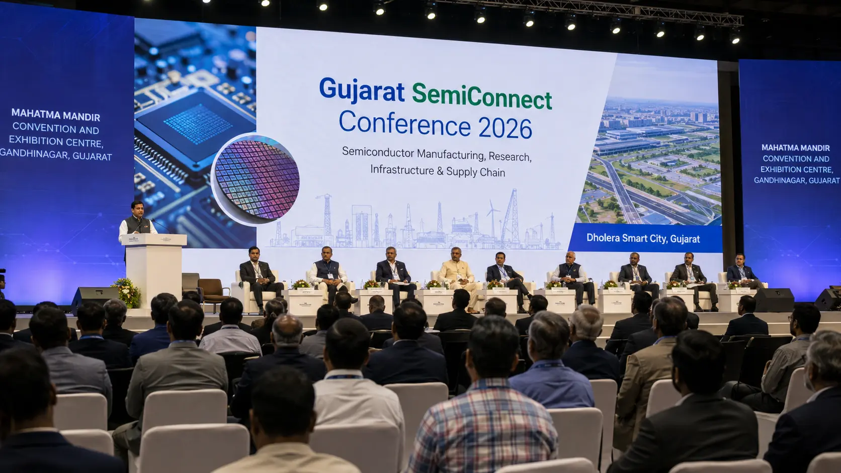 gujarat semiconnect conference 2026, dholera semiconductor update, dholera smart city news, india semiconductor manufacturing, dholera latest news
