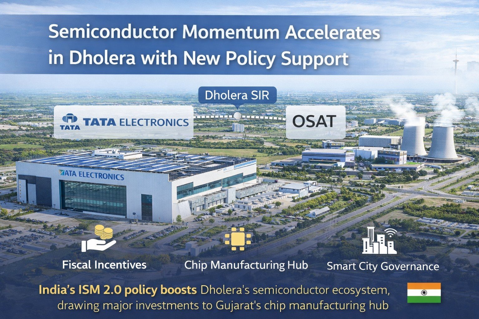 Semiconductor Momentum Accelerates in Dholera with New Policy Support