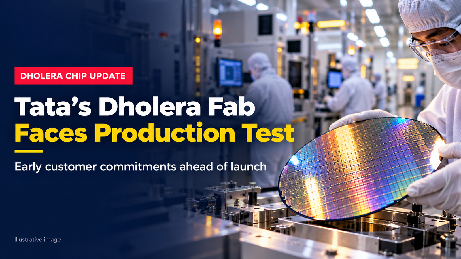 Tata’s Dholera Chip Fab Secures Early Customer Interest, Faces Production Test