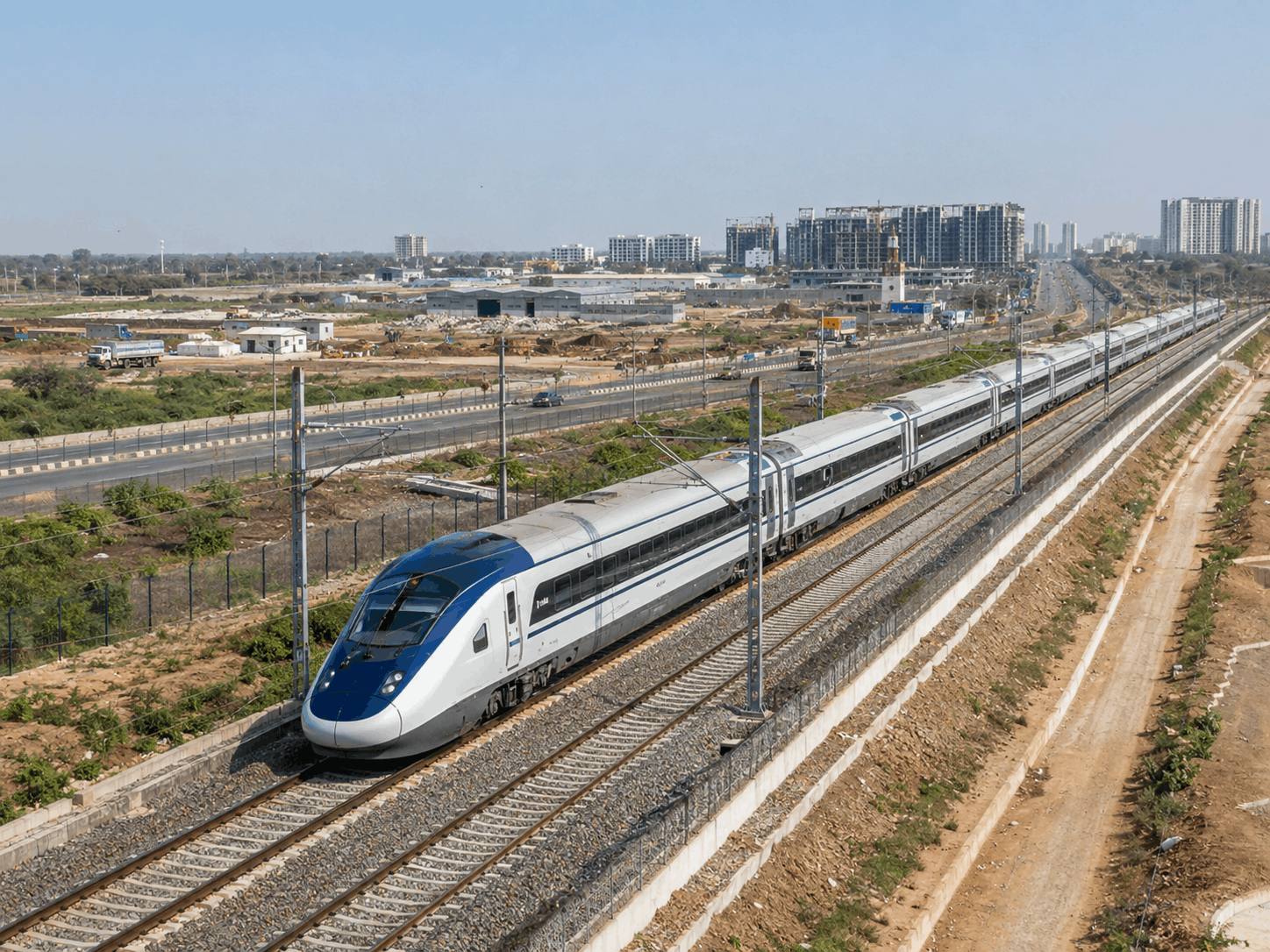ahmedabad dholera rail corridor, dholera railway project, semi high speed rail gujarat, dholera latest news, ahmedabad dholera connectivity